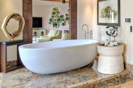 stone bathtub